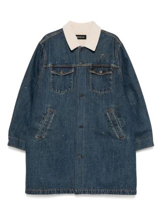 Undercover single-breasted coat - Blue