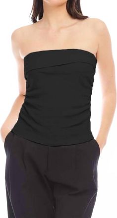 Fifteen Twenty Kelsey Bandeau Top In Black