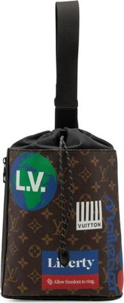 Louis Vuitton Monogram Black Brown Multi-Color Pvc Leather Shoulder Bag Sling Bag (Pre-Owned)