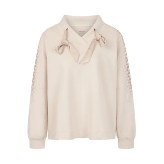 Marc Cain Oversized Sweatshirt - Dames - Sweatshirts & Hoodies - Grijs - Maat: L Katoen