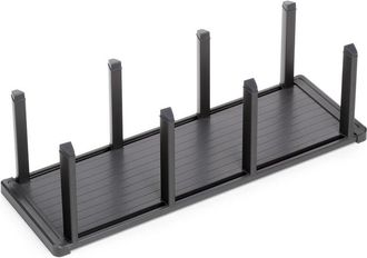 Emuca Emuca - Portaplatos Vertical Orderbox Para Caj&oacute;n, 159x468mm, Aluminio Y Pl&aacute;stico, Gris Antracita