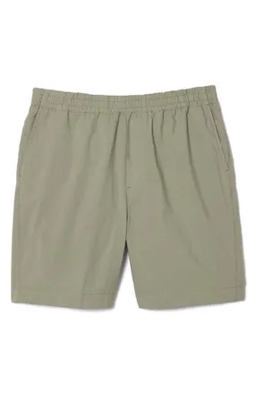 Lacoste Relaxed Twill Drawstring Shorts in Tif Eco Olive at Nordstrom, Size 9