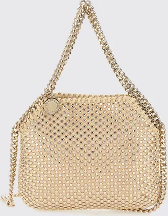 Stella McCartney Mini borsa Falabella rivestita in cristalli con catena