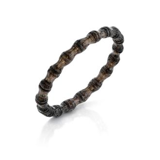 Gold & Honey Womens Bamboo Lucite Slip On Bangle In Blackberry