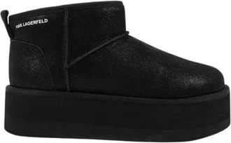 Karl Lagerfeld Thermo Snow Boot - Dames - Winterlaarzen - Zwart - 37 EU - Leer - Schoenen