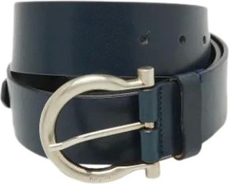 Ferragamo Pre-owned Belts, male, Blue, Size: ONE SIZE Pre-owned Dark Blue Belt