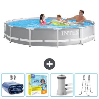 Intex Piscina Prism Frame Redonda - 366x76 Cm - 7-piezas Scb13