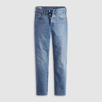 Levi's Womens Levis 501 Crop Jeans in Blue