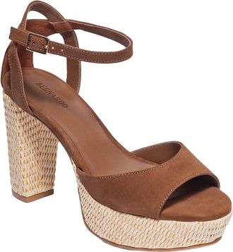 Bernardo Valeria Suede Platform Sandal