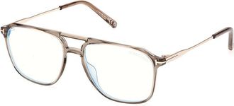 Tom Ford Blue Light Block Navigator Mens Eyeglasses FT5665-B 045 54