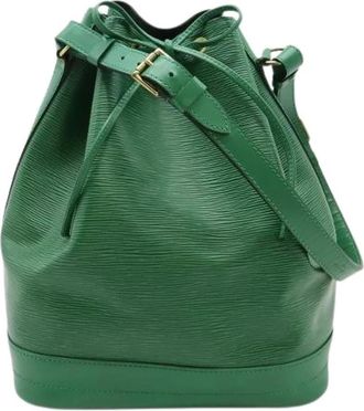 Louis Vuitton Pre-owned Bucket Bags, female, Green, Size: ONE SIZE Pre-owned Leather Bucket Bag