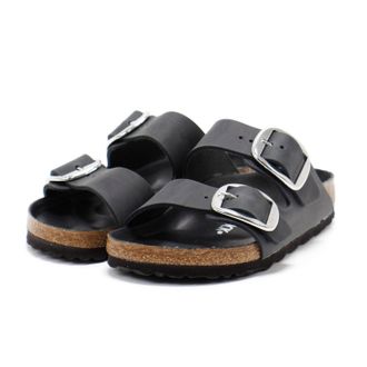 Birkenstock Womens Arizona Big Buckle Sandals In Black