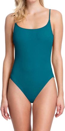 Gottex Scoop Neck Underwire One Piece Swimsuit In Elle Forest Green
