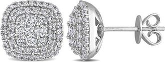 Rina Limor 14K 0.87 Ct. Tw. Diamond Halo Cluster Studs