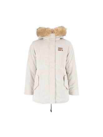 MC2 Saint Barth Corduroy Synthetic Fur Trim Parka