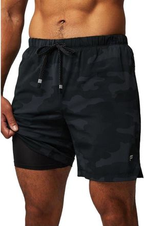 Fabletics Mens The 7 One Short in Black Tactical Camo at Nordstrom, Size Xx-Large