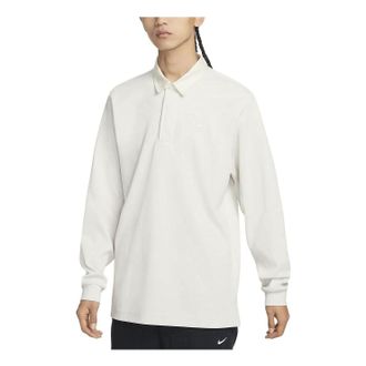 Nike Solo Swoosh Rugby Top White DQ5222-030