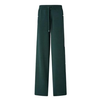 Pinko Sweatpants, female, Green, Size: M Piqu&eacute;-effect Sweatpants