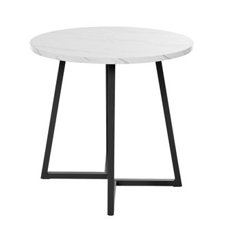 STILVORA Conjunto De Mesa Y Sillas Con 1 Mesa Redonda Y 4 Sillas, Para Cocina Y Comedor, Mdf, Multicolor