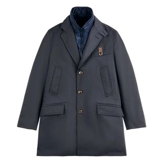 Fay Driving DB Jas Gevoerd - Heren - Mantels - Blauw - Maat: M