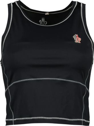 Moncler Canotta con logo - Nero