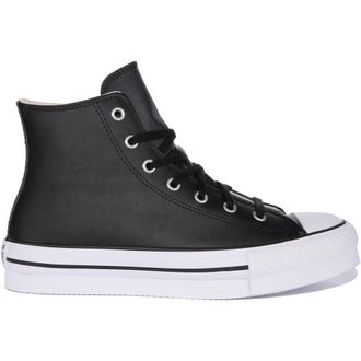 Converse Sneakers, female, Black, 4 1/2 UK, Elevated Platform Trainers Black White