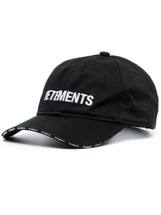 VETEMENTS Cappello da baseball con ricamo - Nero