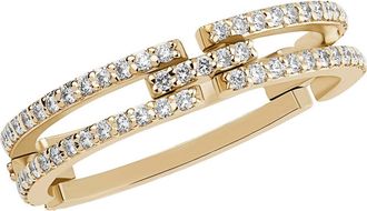 Lana Jewelry Tag Link Moveable Diamond Ring in Yellow at Nordstrom, Size 7