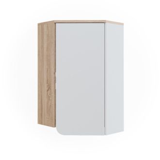 Vicco Armario De Pared De Esquina Karen, Sonoma/blanco, 42.4 X 75 Cm, Vicco