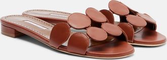 Manolo Blahnik Haribalmuflat leather slides