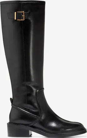 Cole Haan Womens Silvana Tall Buckle Boots - Black Size 6.5