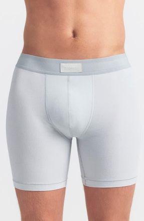 SKIMS 3-Pack 5-Inch Stretch Cotton & Modal Boxer Briefs in Blue Black Multi at Nordstrom, Size X-Large