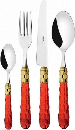 Bugatti Conjunto Compacto Compacto Compacto De 24 Piezas Cristallo Ghiera Dorata Bugatti