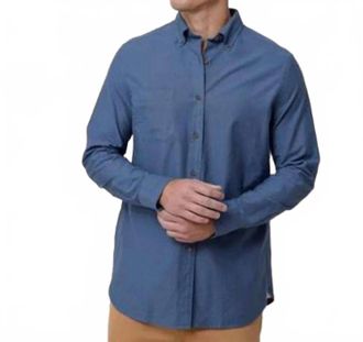 Southern Tide East Coast Oxford Sportshirt In Dress Blue