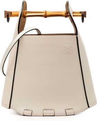 Loewe Pre-owned Loewe Calfskin Bamboo Bucket Bag Ladies 652003