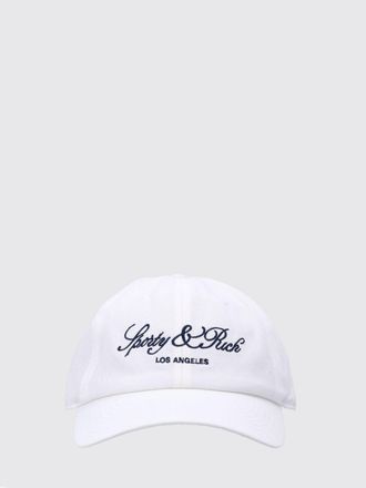 Sporty & Rich Cappello in cotone con logo ricamato