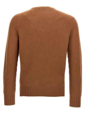 Maryya Wool Blend Crew-Neck Sweater - Camel
