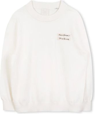 Givenchy Kids Sweatshirts, male, White, 4 Y, Logo Appliqu&eacute; Sweatshirt