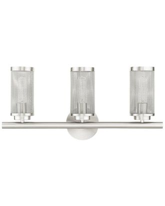 Livex Lighting 3-Light Brushed Nickel Vanity Sconce Wall Light