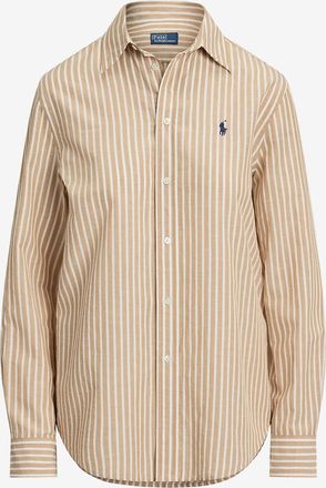 Polo Ralph Lauren Hemd mit Hemdkragen gestreift aus Baumwolle und Leinen