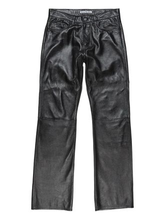 Acne Studios lamb leather trousers - men - Lambskin - 50 - Black
