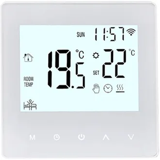 OEM Tuya Smart Temperature Controller App Pulsera Blanca 16a Colecci&oacute;n De Construcci&oacute;n Wifi-crezuo