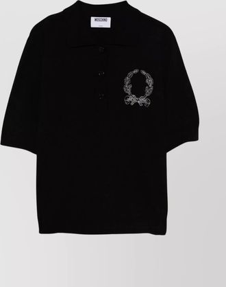 Moschino knitwear polo collar short sleeves