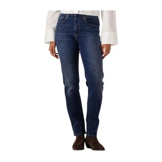 Levi's Dames, Jeans, Blauw, Maat: W25 L32 Katoen