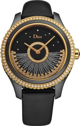 Dior Grand Bal Diamond Black Dial Set with Diamonds & Rose Gold Accents Dial Ladies Watch CD124BH4A001