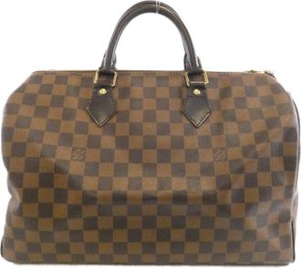 Louis Vuitton Ebene Coated Canvas Boston Bag (Pre-Owned)