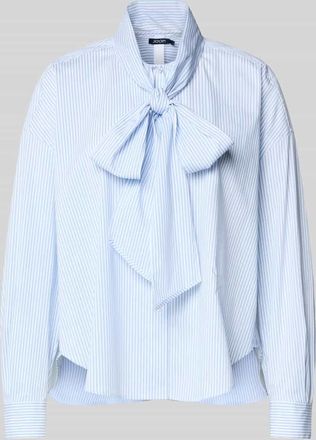 Joop Regular Fit Schluppenbluse mit Stitching Modell BENINA in Hellblau, Gr&ouml;&szlig;e 44