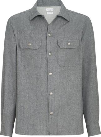 Brunello Cucinelli Virgin Wool Flannel Overshirt