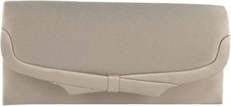 Anna Cecere Stoffen clutch voor ceremonies - Dames - Tassen - Beige - Maat: ONE Size