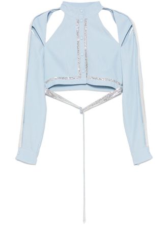 ワンピース GIOVANNI BEDIN SS25 Striped silk dress (GB25068 BLUE) Giovanni bedin Striped silk dress available on julian